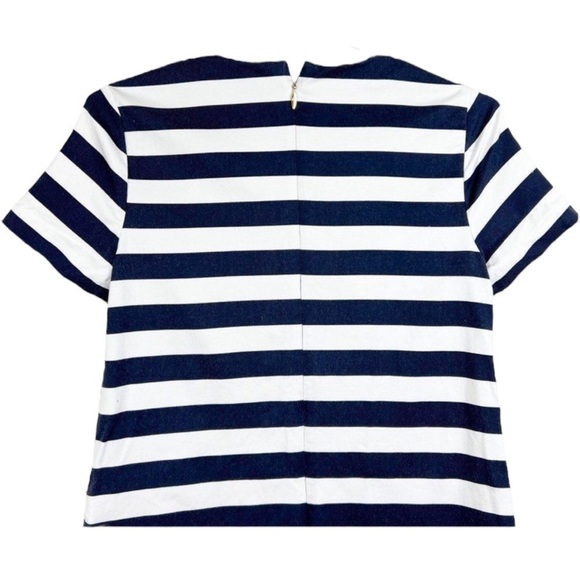 DRAPER JAMES Nassau Striped Shift Dress in Navy / White w/ Pockets Size 10 - Picture 5 of 13